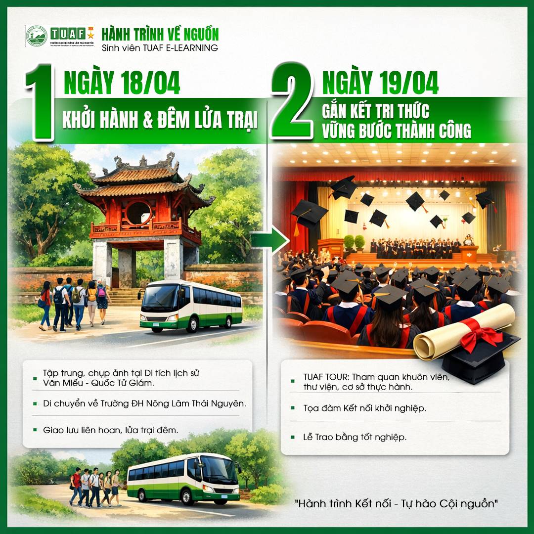 Chương trình chi tiết 2 ngày hành trình về nguồn 2026 của tuaf